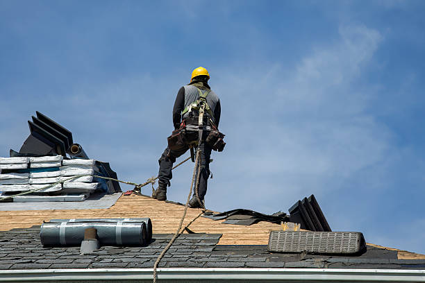 Professional Roof Replacement technician working in Black Mountain, NC